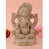 SATVIK 6 Inch Jaswand Eco-Friendly Ganesh Idol | Shadu Matti Clay | Biodegradable Ganpati for Ganesh Chaturthi