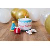 ZippyPaws Birthday Gifts for Dogs - Birthday Cake Burrow with Bone, Party Hat, & Gift Box, Dog Birthday Party Supplies for Boys & Girls