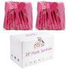 Pana Small 2.5" Spade Shaped Disposable Plastic Cosmetic Spatula for Mixing and Sampling Makeup, Skincare, Creams, Lotions, and Masks (Pink, 200pcs)