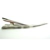 Generic Golden white green black iridescent marbled acrylic metal alligator hair claw