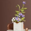 RIESEK Artificial Flower Bouquet Building Set for Adult,Mini Plant Bonsai Tree Friend Set for Girl,Botanical Collection Gift for Kids,Violet Building Blocks Birthday Gift for Mom Women Wife Girlfriend
