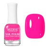 MIZHSE Quick Dry Nail Polish, Hot Pink Nail Polish Non Gel Air Drying Fast, 15 ml Regular Nail Polish Glossy Finish Rose Red Nail Lacquer Full Coverage Nail Art Manicure DIY Home