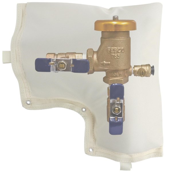 Backflow Preventer Cover Insulated Pouch - Pressure Vacuum Breaker Cover - Winter Water Well Pump Covers Sprinkler Valve Cover Insulated - Protects from Severe Snow and Intense Sun (13"W x 12"H)