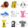 URSKYTOUS 34Pcs Animal Erasers Bulk Mini Pencil Erasers Puzzle Erasers Desk Pets Puzzle Kids Erasers for Party Favors Classroom Students Prizes Easter Egg Fillers,Carnival Gifts,School Supplies Gift
