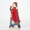 Enesco Jim Shore Heartwood Creek 7 inch Santa Stone Spanish Resin Figurine, Multicolor