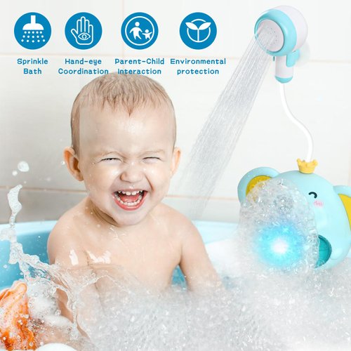 Bath Toys,Singing Bath Bubble Maker for Baby Toddler,Automatic Bubbles Maker for Bathtub, Bubble Bath Toy with Shower Head,Baby Bath Toys for Toddlers, Bubble Machine for Bathtub Gift for Baby