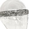 1920s Flapper Headband - Great Gatsby Black Headpiece with Silver Sequins - Affordable Halloween Women's Costume Accessories