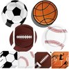 Sports Birthday Party Decorations 80Pcs Sports Party Plates and Napkins Baseball Football Soccer Basketball Rugby Disposable Paper Plates Napkins for Boy Birthday Party Decoration Supplies Favors