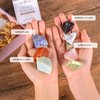 AOOVOO 17Pcs Crystals and Healing Stones, 14Pcs Real Raw Chakra Stones Set, Selenite Charging Plate, Amethyst Necklace, Rose Quartz, Gift Box, Guide for Beginners, Collection, Meditation, Yoga, Lady
