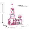 COGO MAN Girls Princess Castle Building Blocks Toys Pink Palace King's Banquet Bricks Toys for Girls 6-12 Construction Play Set Educational Toys for Kids 254 PCS