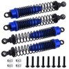 HobbyPark 1/10 RC Truck Shocks 108mm Front Rear Shock Absorber Assembled Dampers for Scale RC Car Off Road Monster (4-Pack) (Navy Blue)