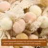 uxcell 2 Yards Pom Pom Ball Fringe Trim, Ribbon Sewing DIY Crafts Accessory for Home Curtain Clothes Pillow Decoration, Beige