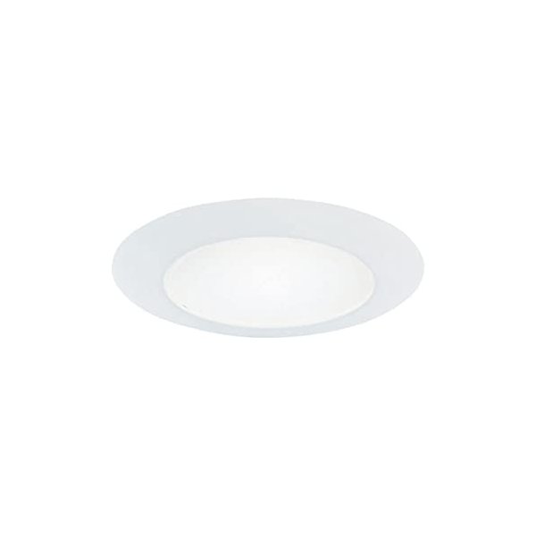HALO 70PS Recessed Light Trim with Frosted Albalite Lens, White, 6 in.