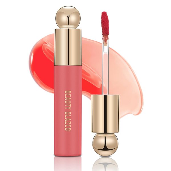 MYUANGO Hydrating Lip Care Lip Tint, Moisturizing Lip Oil,Shiny Lip Glow Vegan Plumping Lip Gloss for Dry Lips (102, Travel Size)