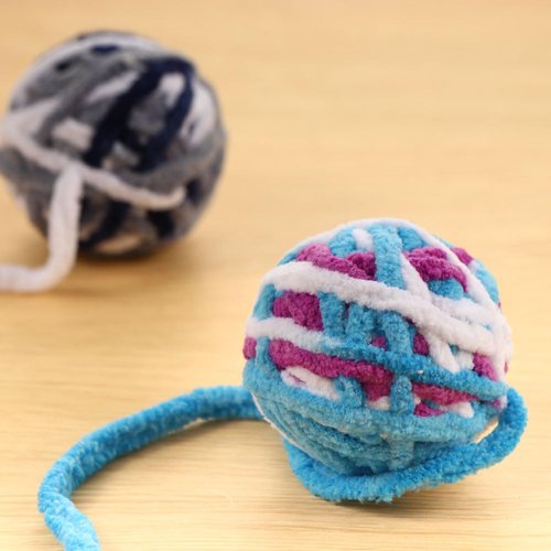 Leadigol 6 PCS Cat Ball Toys,Furry Rattle Ball for Kitty and Kitten Training Indoor Play,Cat Toy Colorful Pet Supplies Chasing Puppy with Small Bell Interactive Ball