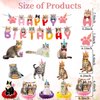 Coskingland Cat Birthday Party Decorations - 12PCS Cat Themed Birthday Party Decorations Supplies Cat Happy Birthday Banners Hanging Swirls Cute Cat Honeycomb Centerpieces Decor for Kids Girls