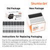 Shuttle Art Permanent Markers, 100 Pack Black Permanent Marker set,Fine Point, Works on Plastic,Wood,Stone,Metal and Glass for Doodling, Marking