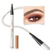 2PCS 2024 New Waterproof Microblading Eyebrow Pen, 3D Microblading Eyebrow Pencil, 4-Tip Microblading Eyebrow Pen, Long-lasting Natural Makeup Fine Stroke Magic Eyebrow Pencil