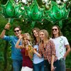 Charniol 9 Pcs 420 Weed Aluminum Balloon Decorations Set 420 Party Decorations Weed Balloons Birthday Party Supplies Aluminum Foil Weed Leaves Balloons Weed Party Decorations for Adults