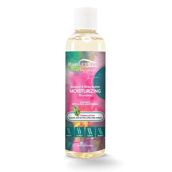 Kurlee Belle Almond & Shea Butter Moisturizing Shampoo, 8 FZ