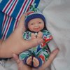 Newtotlove 7"" Reborn Baby Dolls Boy, Full Silicone Baby Dolls, Realistic Soft Silicone Newborn Baby Doll, Real Full Body Silicone Reborn Baby Dolls with Feeding Accessories &Gift Box