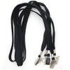 Bird Fiy Black Lanyards 100 Pack Bulk Badge Lanyards with Clip Neck Flat Lanyard with Badge Lanyard Bulldog Clip