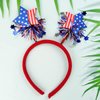 4th of July Head Boppers American Stars Headband Independence Day Hair Hoop Hair Band Patriotic Party Hair Scrunchies White Blue Red Hair Accessories National Memorial Day Party Favors for Women Kids
