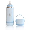 Jili All-in-One Baby Bottle, Insulated Stainless Steel Bottle with Formula Container, Anti-Colic Nipple, and Leak-Proof Lid, Baby Essentials for Travel, BPA, Parabens, and Phthalate-Free, Ice, 11 oz.