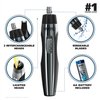 Wahl Lighted Battery Nose Hair Trimmer for Men & Women. Painless, Easy to See Nose, Ear, and Eyebrow Trimming with Built in Light, Battery Included. – Model 3023283