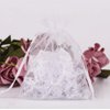 Stratalife 5X7 Organza Bags White Drawstring Bags Jewelry Bag Drawstring Pouch Tulle Small Mesh Gift Bags Favor Bags for Wedding Party Mesh Gift Bags 100PCS (White)