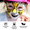 UCANBE 20 Color Face Body Paint Oil Set Kit with 10PCS Paint Brushes, Super Big Black & White Pan+ Gold Silver Glitter, Face Painting Makeup Palette for Art Theater Halloween Parties Cosplay (Set B)