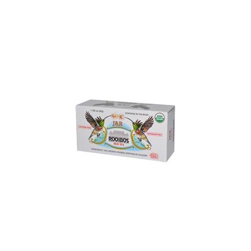 Port Trading Co., J&R Rooibos Red Tea, Caffeine Free, 20 Tea Bags, 1.765 oz (50 g) (SIX PACK)