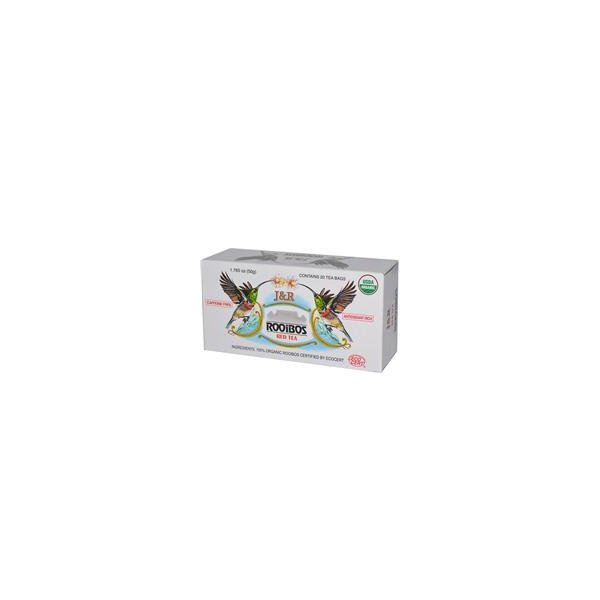 Port Trading Co., J&R Rooibos Red Tea, Caffeine Free, 20 Tea Bags, 1.765 oz (50 g) (SIX PACK)