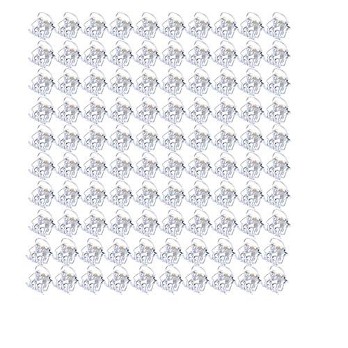 100pcs 1cm clear Mini Hair Claw Clips Plastic Claws Pins Clamps Small Jaw for Girls and Women (CLEAR-100PCS 1.0CM)…