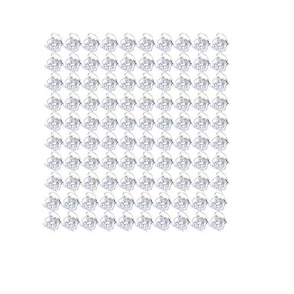 100pcs 1cm clear Mini Hair Claw Clips Plastic Claws Pins Clamps Small Jaw for Girls and Women (CLEAR-100PCS 1.0CM)…