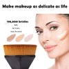2PC Foundation Makeup Brush, Kabuki Magic Face Momma Brush Flat Top High-Density Multifunctional for Flawless Powder
