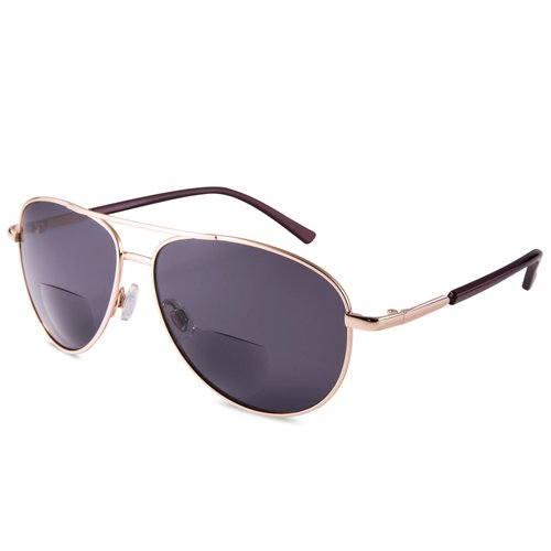 EYEGUARD Unisex Classic Style Bifocal Sunglasses Readers with Lens UV400 Protection Outdoor Reading Glasses for Men and Women