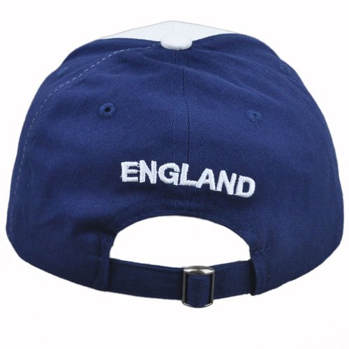 England 2018 Team Patch White/Blue Two Tone Bent Brim Adjustable Buckle Hat/Cap