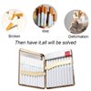 Moonwbak Cigarette Case Lighter, Metal Full Pack 20 Regular Cigarettes Box Holder USB Rechargeable Cigar Lighter Flameless Windproof with USB Cable Best for Birthday Gifts (Tiger)