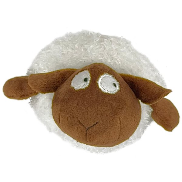 Glory To Dog Roly-Poly Lamb Plush Dog Toy with Krinkle and Squeaker