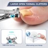 Podiatrist Toenail Clippers for Seniors Thick toenails, Super Sharp Nail Clipper Set, Toe Nail Clippers for Ingrown Manicure & 18mm Wide Opening Nail Clippers for Men ingrown toenail Removal kit