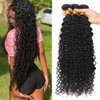 Beautymoon Water Wave Bundles 16 18 20 Inch Wet and Wavy Bundles 100% Unprocessed Brazilian Virgin Hair Bundles 10A Water Wave 3 Bundles Human Hair Extensions for Black Women Natural Color