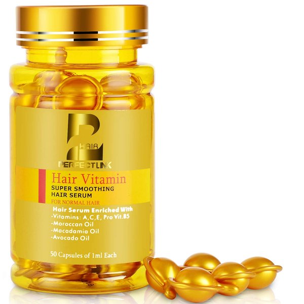 Perfect Care Keratin Hair Treatment Oil Vitamin Serum with Argan, Macadamia and Avocado Oils, Vitamin B5 & Amino Acids for All Hair Types of Men and Women 50ML