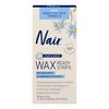 Nair Sensitive Hair Remover Wax Ready Strips, Legs and Body Hair Removal Wax Strips, 40 Count