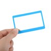 uxcell Magnifying Glass, Fresnel Lens Magnifier 75mm x 40mm 3X 300% Credit Card Magnifier for Seniors Macular Degeneration Blue 6pcs