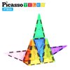 PicassoTiles Magnetic Building Block Set Isosceles Triangle Magnet Tiles Construction Toy STEM Learning Kit Educational Playboard Prek Pretend Play Stacking Blocks Child Brain Development PTE03