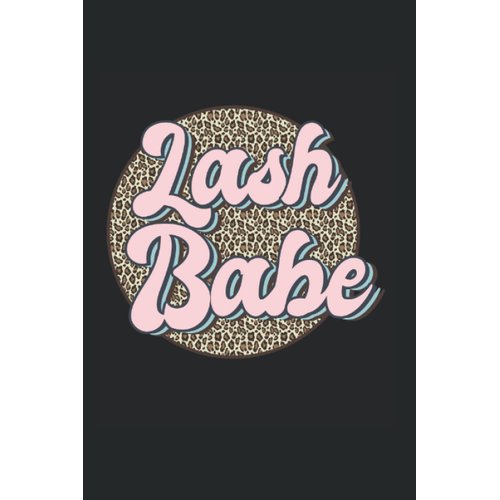 Lash Babe Lash Artist Lash Tech Leopard Lash Babe: Dot Grid Notebook/Journal (6” X 9”) Lash Babe Retro Eyelash Design For Lash Lounges