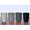 LuckyZone Wheat Straw Reusable Cup (12 oz) - Unbreakable Drinking Glasses Sets of 4 - Dishwasher Safe Tumbler - Lightweight, BPA Free and Eco friendly (4Pcs/Gray Series)