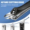2024 Toenail Clippers for Seniors Thick Nails - Popular Ultra Sharp Wide Jaw Nail Clippers for Men with Catcher, Upgrade Slant Curved Blade Fingernail Cutter for Ingrown Nails