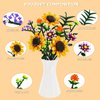 Flower Bouquet Building Set, Sunflower Botanical Collection Blocks Kit Compatible with Lego for Adults Women and Teens Girls 8+ Valentines Day Artificial Flower Decor (1161PCS)